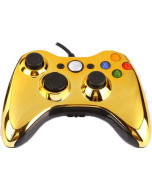 Геймпад проводной Controller Chrome Gold (Хром Золотой) (Xbox 360)